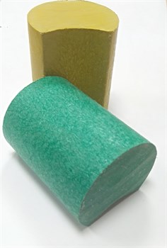 Пластиковый настил для лавок и скамеек в виде круга с пазом 80*2000 - фото 13692