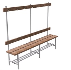 Скамья для раздевалок односторонняя с вешалкой 1500х400x1600(460) ФСИ 5201 - фото 15594