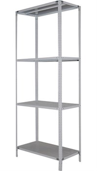 Стеллаж для кладовки 1800*1200*400 (4 полки) с цельной стойкой металлический сборный - фото 16134