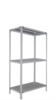 Стеллаж для погреба 1500*1200*400 (3 полки) с цельной стойкой металлический сборный - фото 16539