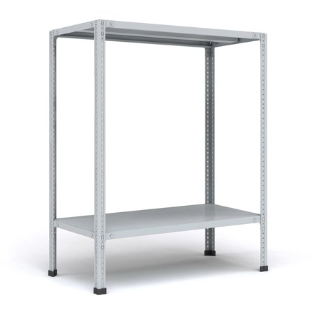 Стеллаж 1500*1200*400 (2 полки) Лайт MR с цельной стойкой металлический сборный - фото 18986