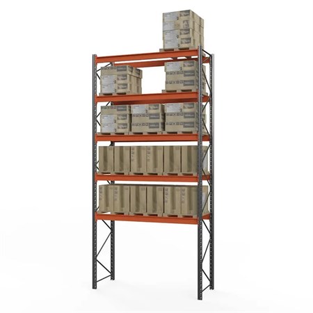 Стеллаж металлический паллетный 6000х3600х1100 мм 5 ярусов - фото 19128