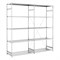 Лёгкий металлический оцинкованный стеллаж серии Модуль 1800*1250*300 (4 полки нагр.100 кг.) - фото 11905