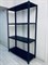 Стеллаж 2000*1000*400 (6 полок) Лайт MR черный с цельной стойкой металлический сборный - фото 23704